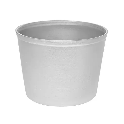 Форма алюминиевая литая для выпечки пасок, пасхальных куличей, хлеба и кексов с усиленным бортиком по краю 1 л Серый 88326 - фото 2