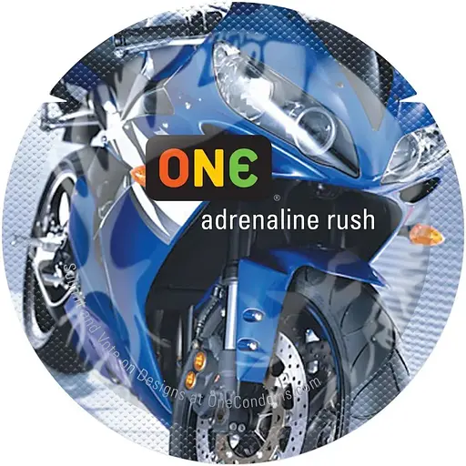 Презерватив One Color Sensations - One adrenaline rush (Blue) 1 шт. - фото 2