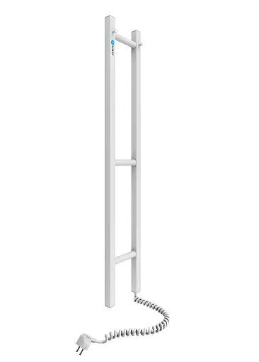 Електрична рушникосушарка Navin Силует Квадро 160x1000 права 12-017050-0110, Білий, Праве - фото 2