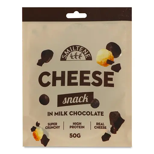 Снеки Smiltene сирні у темному шоколаді 50 г - фото 1