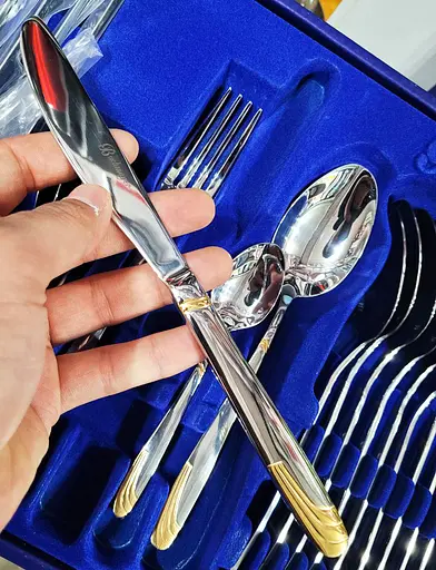 Набор столовых приборов Bachmayer BM-7258 на 12 персон в подарочном чемодане 72 предмета - фото 6