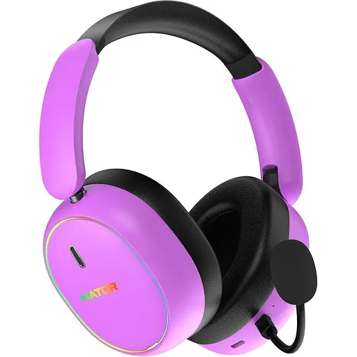 Наушники игровые Hator Phoenix 2 Wireless Cyber Violet (ESH42) [145533] - фото 5