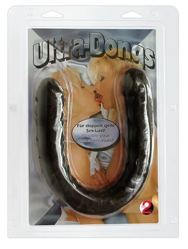 Двосторонній фалоімітатор You2Toys Ultra-Dong 43 см чорний - фото 4