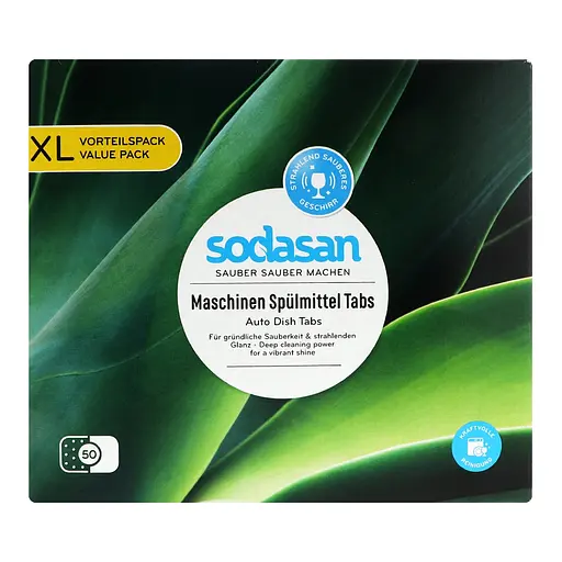 Уценка. Таблетки для посудомоечных машин Sodasan 50 шт. - фото 2