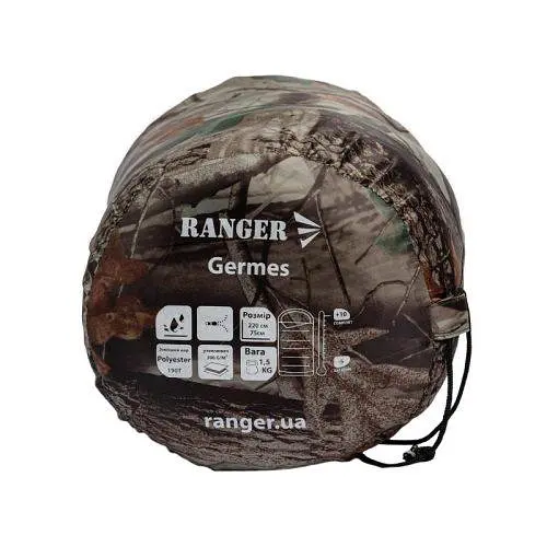 Спальний мішок Ranger Germes 220х75см (Камуфляж) - фото 7