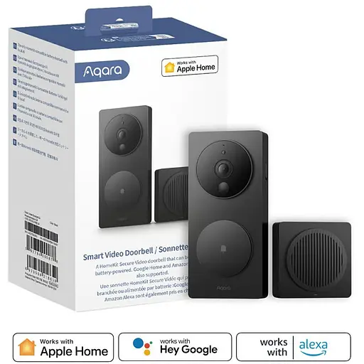 Дверний дзвінок Aqara Smart Video Doorbell G4 Grey (SVD-C03) EU [82846] - фото 3