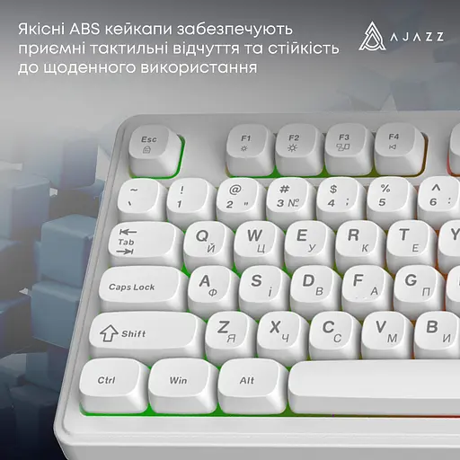 Клавіатура Ajazz AF98 White USB-C (AF98-W) - фото 9