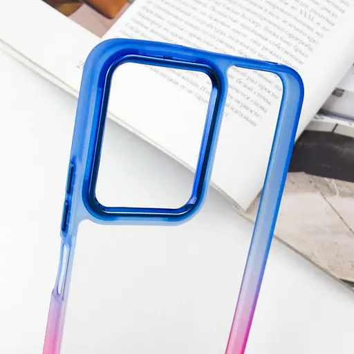 Чехол Epik TPU+PC Fresh sip series для Xiaomi Redmi Note 12 4G Розовый / Синий - фото 5