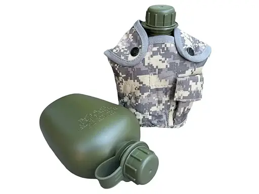 Похідна фляга 1л + чохол (Піксель)