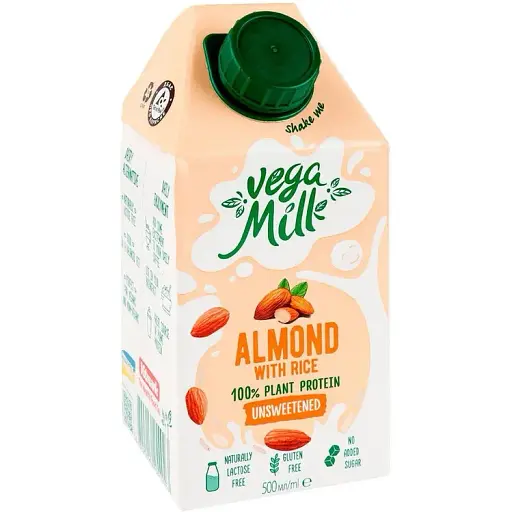 Упаковка мигдального напою Vega Milk з рисом 6 л (500 мл х 12 шт.) - фото 3