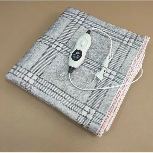 Електропростирадло байкове 70×150 см з регулятором нагріву Сірий 120 Вт - фото 4