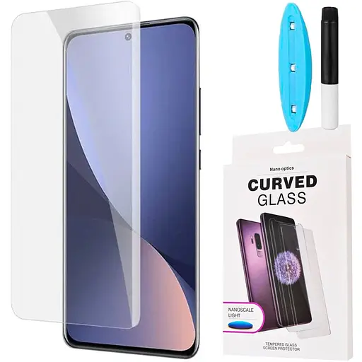 Захисне скло DK для Xiaomi 12/12X/12S UV Curved 014141 clear