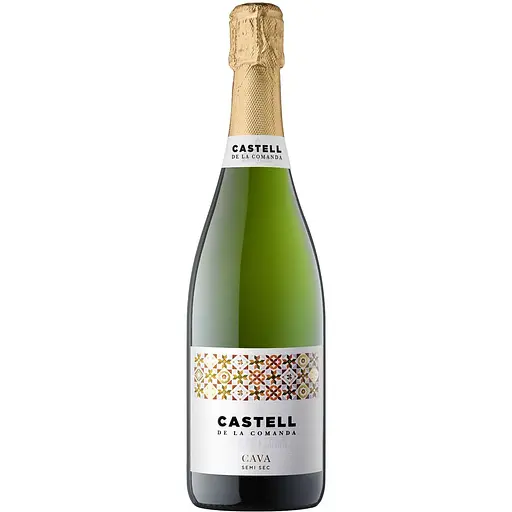 Ігристе вино Castell De La Comanda Cava Semi Sec біле напівсухе 11.5%  0.75 л
