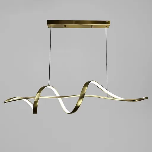 Хвилеподібна люстра у латунному корпусі 100 см | Арт. H26L-1000 AB | Line F - фото 4