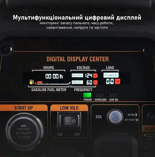 Генератор инверторный газ/бензин MaXpeedingRods 3.5 кВт, Електричний старт/Дистанційний старт/Ручний запуск MXR3500s - фото 4