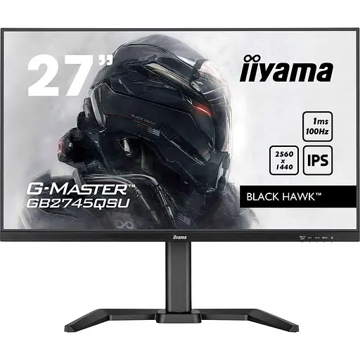 Монитор 27" Iiyama GB2745QSU-B2 QHD IPS 100Hz (GB2745QSU-B2) - фото 1
