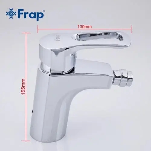 Смеситель для биде Frap F5066 однорычажный латунный Хром 30412 - фото 2