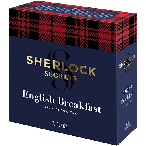 Чай чорний Sherlock Secrets English Breakfast 100 шт. х 2 г