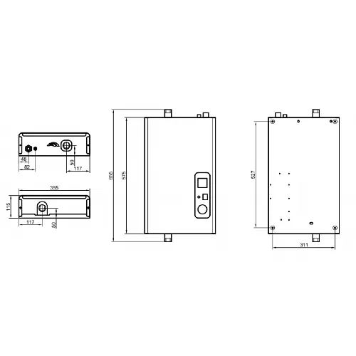 Электрический котел Dnipro Мини-механический без насоса 30 кВт 380 В - фото 2