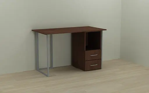 Комп'ютерний стіл Ferrum-decor Отто 75x140x60 сірий ДСП Венге 16мм (FRD-106011)