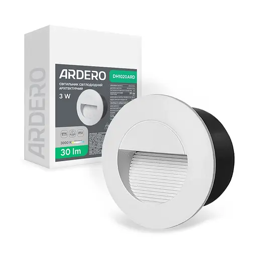 Архитектурный светодиодный накладной светильник Ardero DH1020ARD LEVEL 3Вт 3000K белый - фото 1