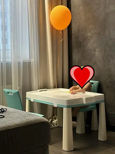 Дитячий комплект стіл та два стільці Doloni (пластиковий) Бірюзовий - фото 6