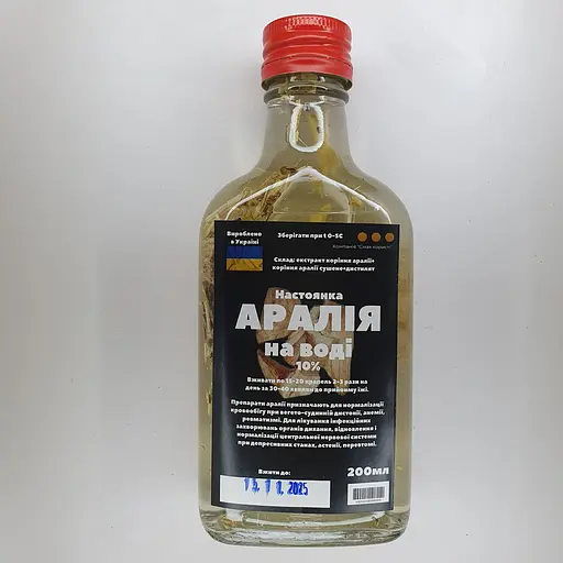 Водная настойка на корне аралии 200 мл - фото 1