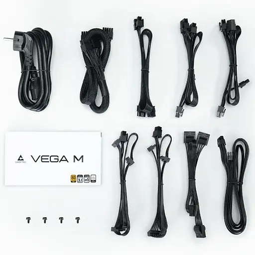 БЖ 750W Chieftec VEGA M PPG-750-C ATX 3.1 135mm, 80+ Gold, Fully modular, Retail - фото 2
