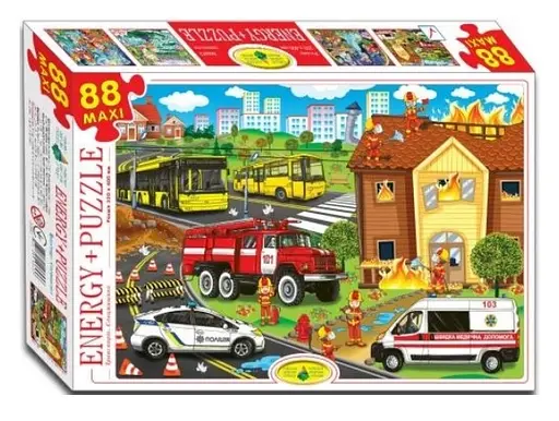 Пазли Енергія+ Транспорт. Спецмашини, 88 елементів, ЕГ-19