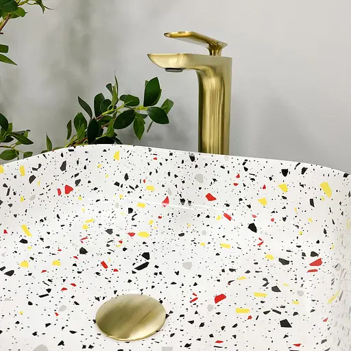 Умивальник VBI Alghero S terazzo glossy накладний VBI-013302, Цветной - фото 6