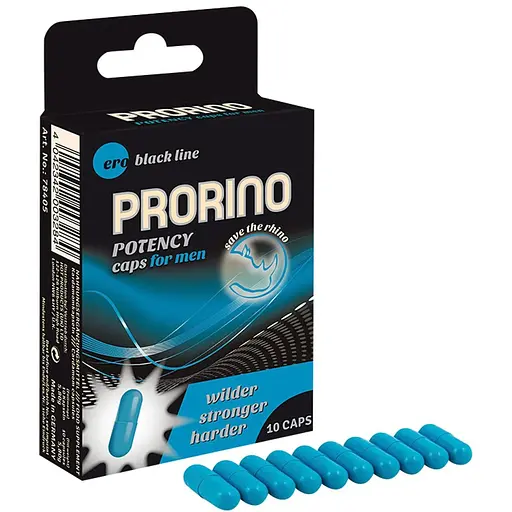 Чоловічі збуджувальні капсули Prorino Potency Caps for MEN 10 шт.
