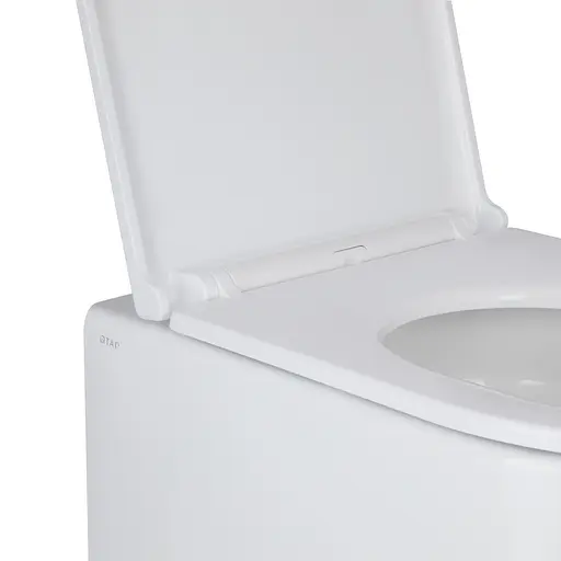 Унитаз подвесной Qtap Taurus безободковый с сиденьем Soft-close QT2433084EUQW, Белый - фото 7