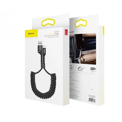 Кабель Baseus Lightning Fish Eye Spring 3A.1 м (CALSR-09) - фото 2