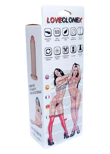 Вібратор B - Series Real Boreasz 7", 20.5 см (тілесний) - фото 7