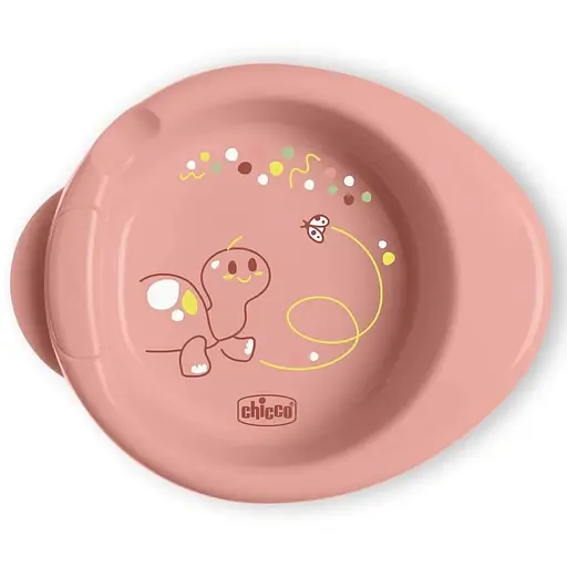 Термостійка тарілка Chicco Warmy Plate 6м+ рожева (16000.15) - фото 1