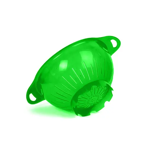 Дуршлаг пластиковый 3 литра диаметр 25 см, Мед Салатовый 85041 - фото 8