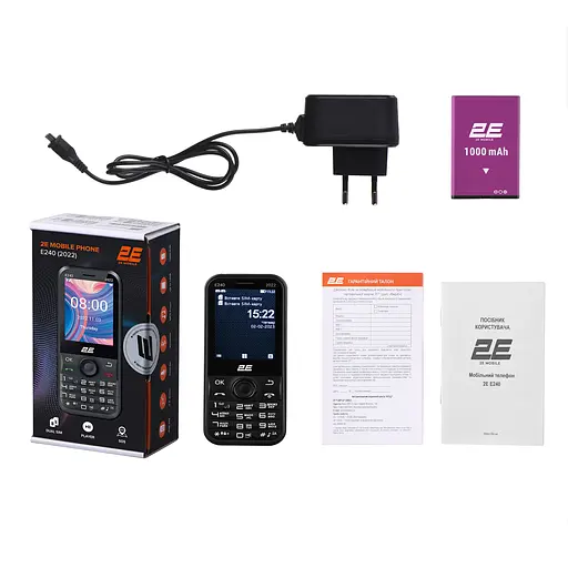 Мобільний телефон 2E E240 2022 Dual SIM Black - фото 7
