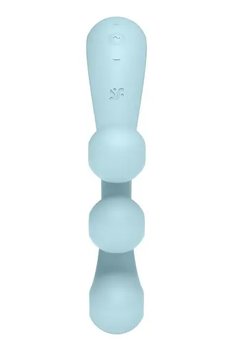Вібратор для потрійної стимуляції Satisfyer Tri Ball 2 20.5 см блакитний - фото 8