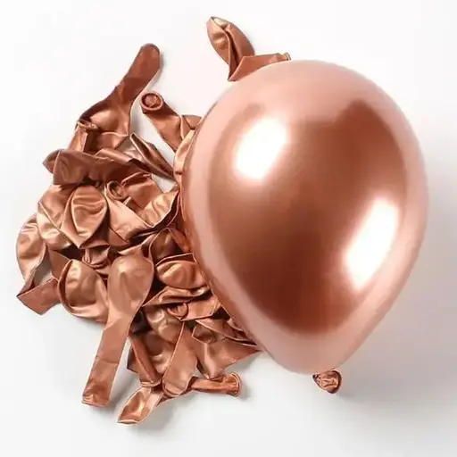 Шарик воздушный латексный 30 см (50) металлик розовое золото, IDEA7-DL-026 - фото 4