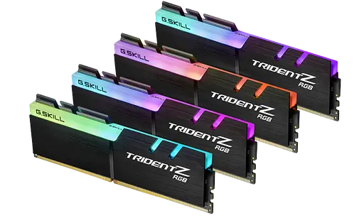 Оперативная память G.Skill 32GB (2x16GB) DDR4 3600MHz Trident Z RGB Black (F4-3600C18D-32GTZR) Б/У - фото 3