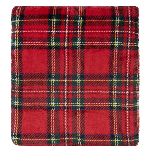 Плед Ardesto Christmas Flannel 160х200 см 100% поліестер клітинка червоний (ART0133PB) - фото 2
