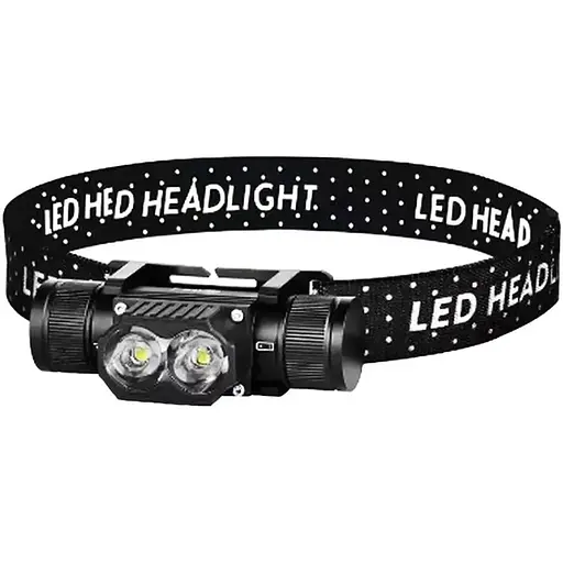 Фонарь налобный аккумуляторный X-Balog SY-5842 фонарик на голову Type-C 18650 2LED - фото 1