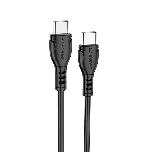 Кабель BOROFONE BX51 Triumph 60W charging data cable Type-C to Type-C Black - фото 1