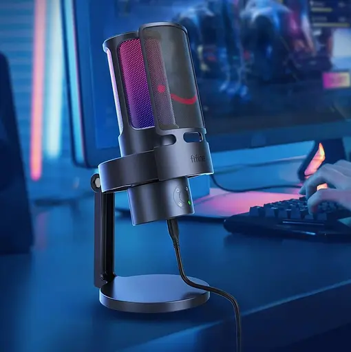 Мікрофон Fifine A8 PLUS RGB Black (A8 PLUS) - фото 3