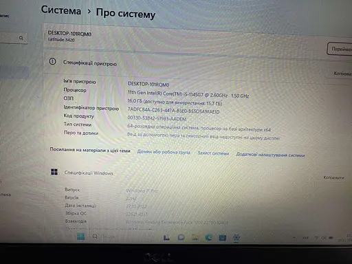 Ноутбук DeLL Latitude 3420 (i5-1145G7 / 16GB / SSD 256GB) Refurbished - фото 7