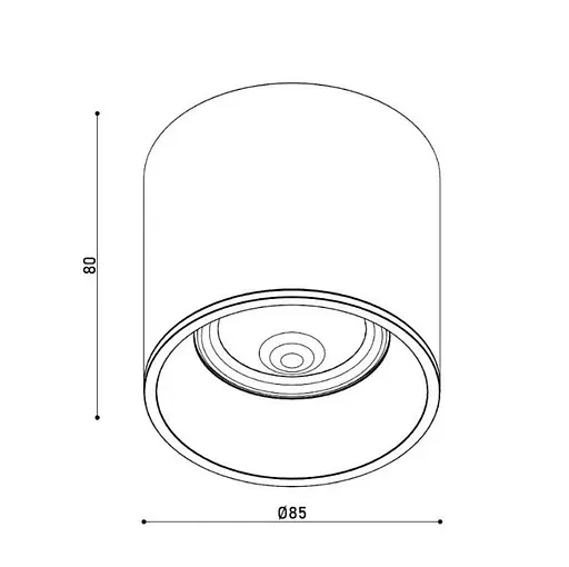 Світильник точковий KLOODI KD-EYE85 10W 3K WH - фото 2