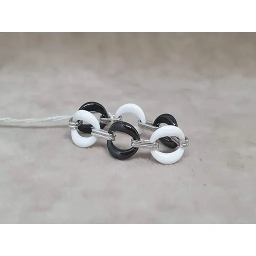 Срібне кільце Aurora з керамікою. С1144ЧБ 19 - фото 3