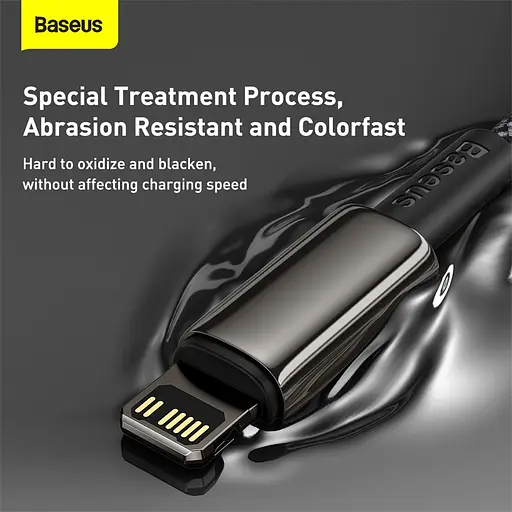 Кабель Baseus Tungsten Gold Fast Charging Data Cable Type-C to iP PD 20W 2m Black - фото 13