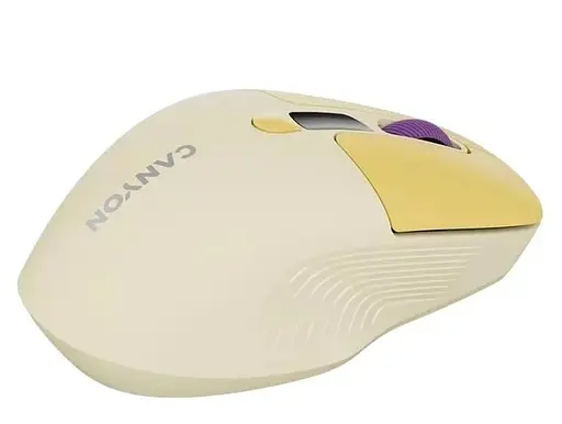 Миша Canyon MW-26 LCD Silent Dual Mode Wireless Yellow (CNS-CMSW26Y) - фото 8