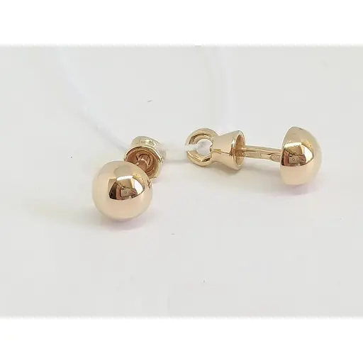 Золоті сережки-пуссети Tango. 580081 - фото 2